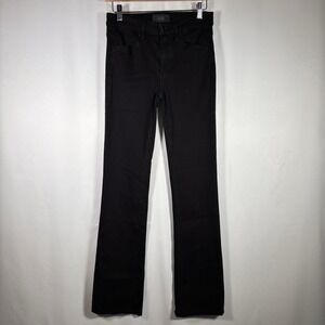 Paige Jeans Womens 24 High Rise Manhattan Stretch Dark Wash Black Chic